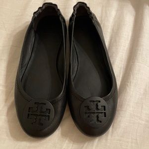 Tory Burch black Minnie Ballet Flats size 8
